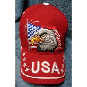 Red USA Eagle Hat